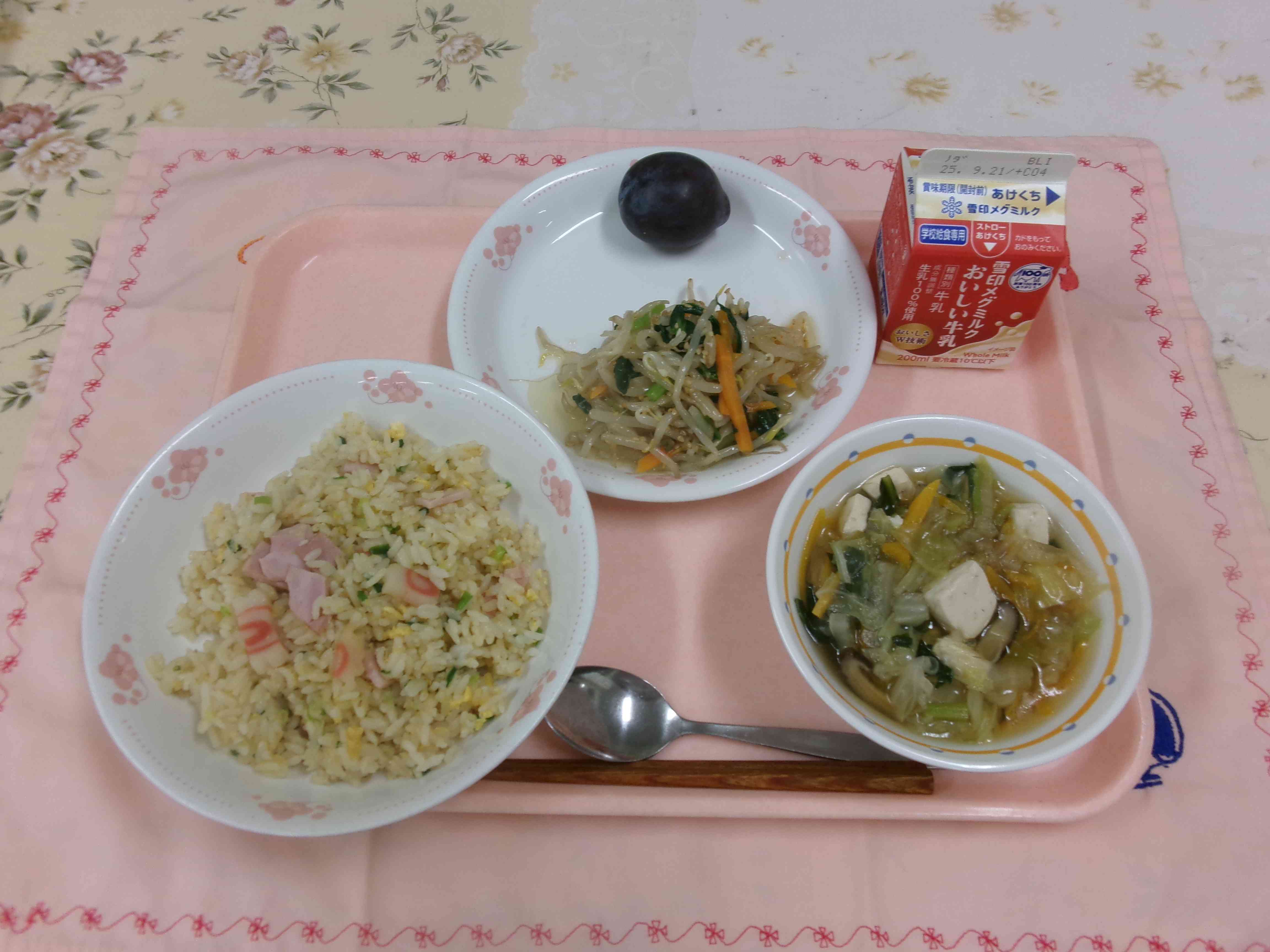 ９月９日の給食